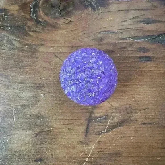 Red & Purple Velvet Cat Toy Ball NWOT - Picture 6 of 9
